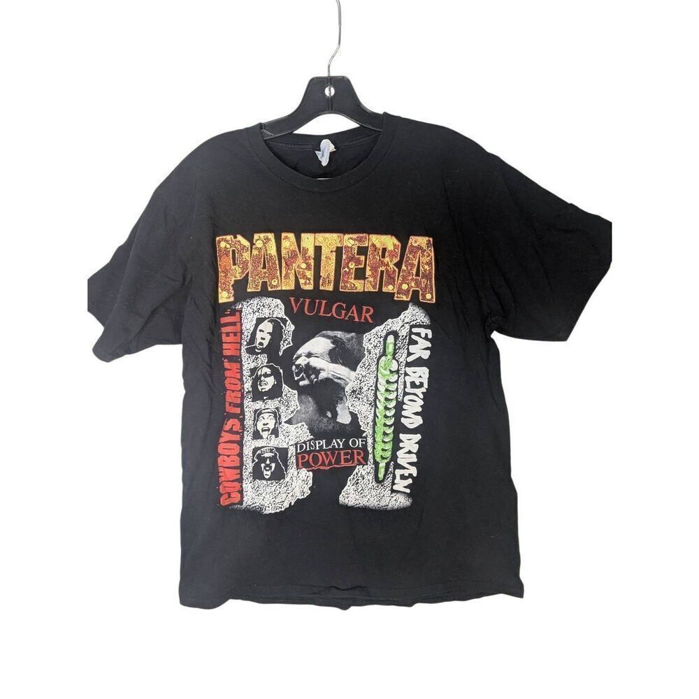 Vintage 1995 PANTERA Band T Shirt Vulgar Display of Power L Large